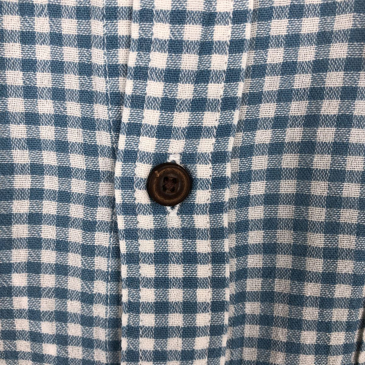 Patagonia Organic Cotton 53833SP16 Long-Sleeve Cotton Check Shirt, Men's Size L (approx.) Organic cotton Blue type light blue Vintage Second Hand