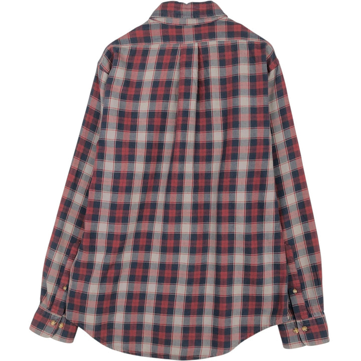 Brooks Brothers Est.1818 Long Sleeve Button-Down Check Shirt, Men's Size M cotton red type Vintage Second Hand