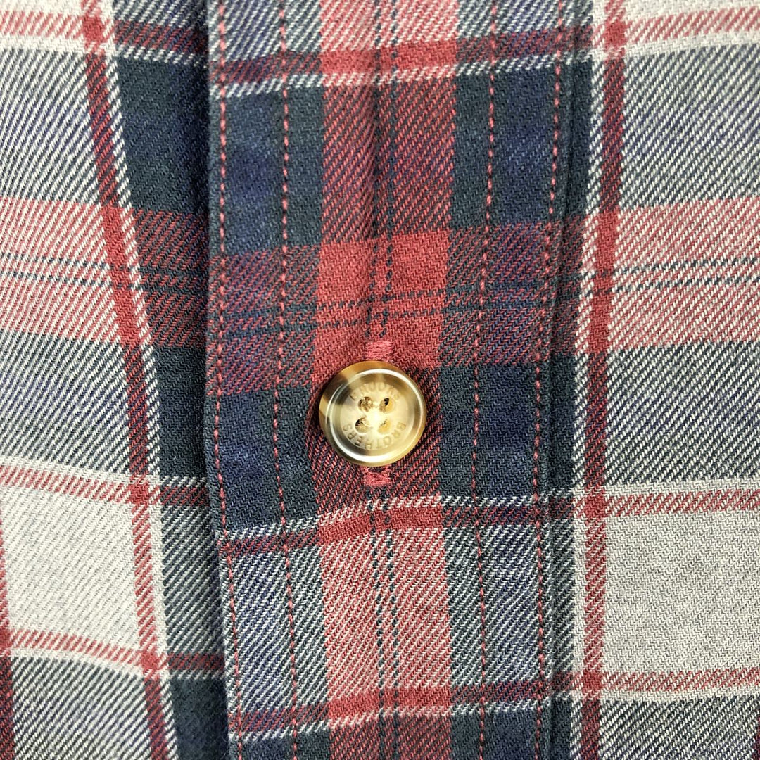 Brooks Brothers Est.1818 Long Sleeve Button-Down Check Shirt, Men's Size M cotton red type Vintage Second Hand