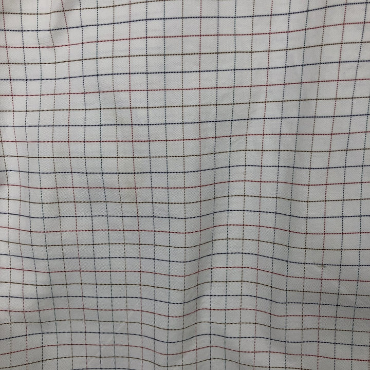 Brooks Brothers MAKERS Long Sleeve Button-Down Check Shirt Made in USA Men's XL Supima Cotton white type Vintage Second Hand