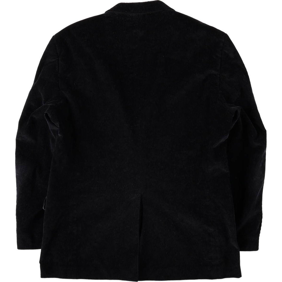 STAFFORD CLASSIC FIT Corduroy Tailored Jacket (Men's Size L) cotton black type Vintage Second Hand