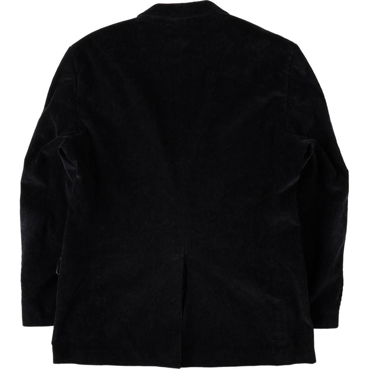 STAFFORD CLASSIC FIT Corduroy Tailored Jacket (Men's Size L) cotton black type Vintage Second Hand