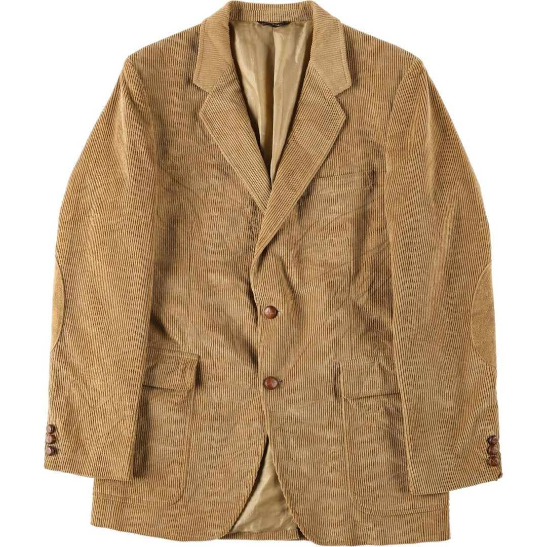 JORDACHE Corduroy Tailored Jacket, Men's Size XL (approx.) cotton brown type Vintage Second Hand