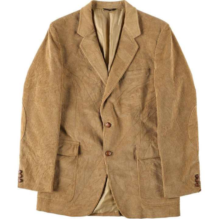 JORDACHE Corduroy Tailored Jacket, Men's Size XL (approx.) cotton brown type Vintage Second Hand