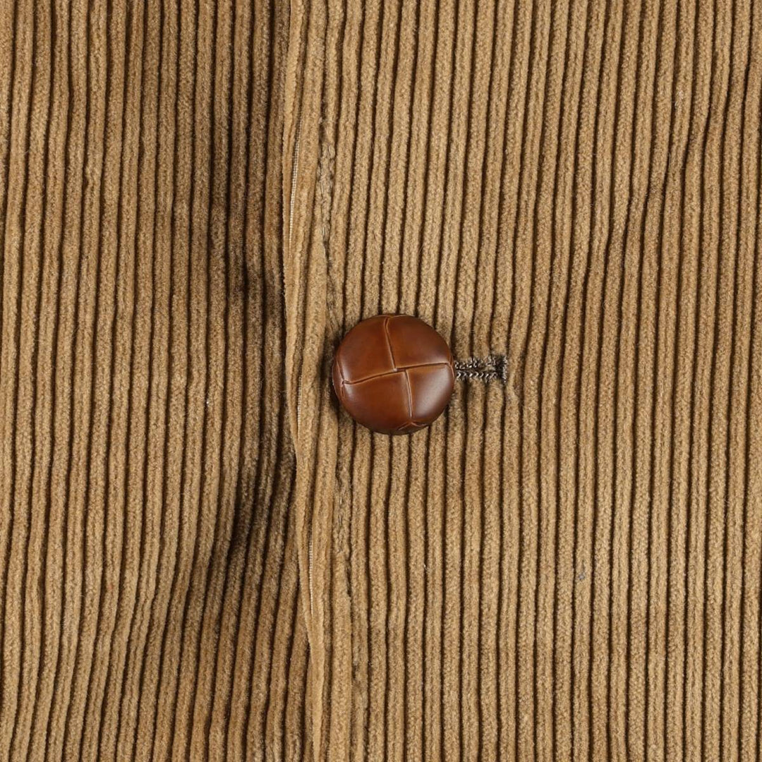 JORDACHE Corduroy Tailored Jacket, Men's Size XL (approx.) cotton brown type Vintage Second Hand