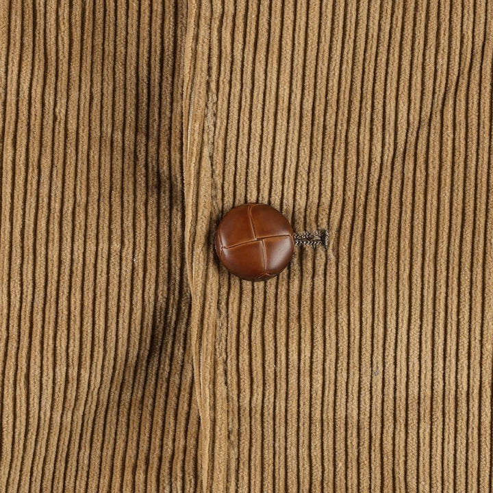 JORDACHE Corduroy Tailored Jacket, Men's Size XL (approx.) cotton brown type Vintage Second Hand