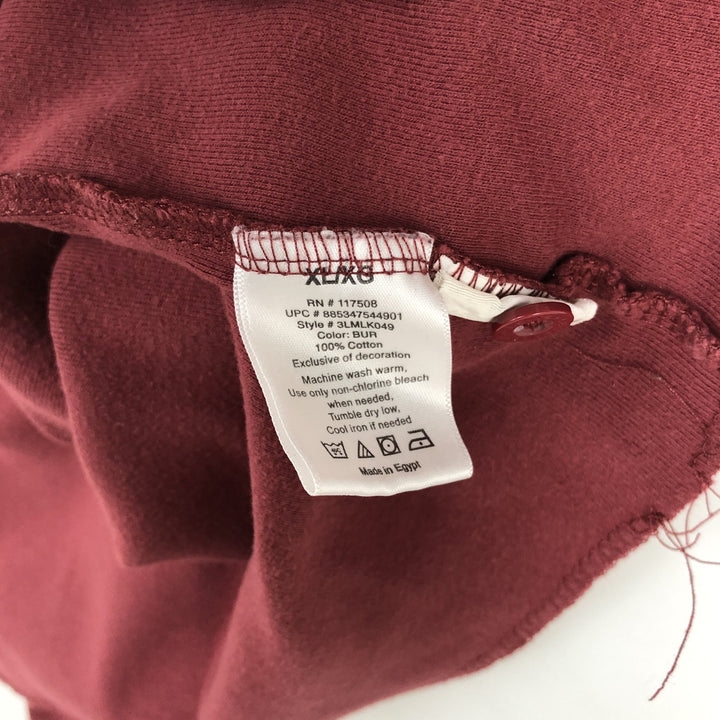 Levi's Long-Sleeve T-Shirt, Men's Size XL (equivalent), Henley Neck cotton red type reddish brown Vintage Second Hand
