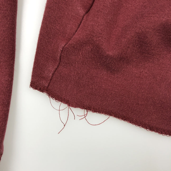 Levi's Long-Sleeve T-Shirt, Men's Size XL (equivalent), Henley Neck cotton red type reddish brown Vintage Second Hand