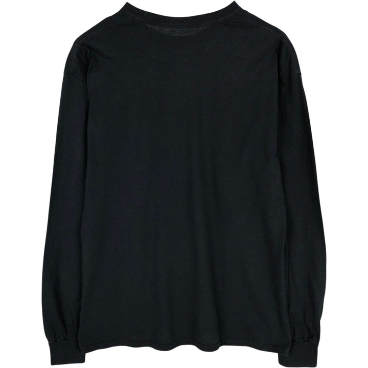 NIRVANA Long-Sleeve Band T-Shirt, Men's Size XL (Equivalent), Crew Neck cotton black type Vintage Second Hand