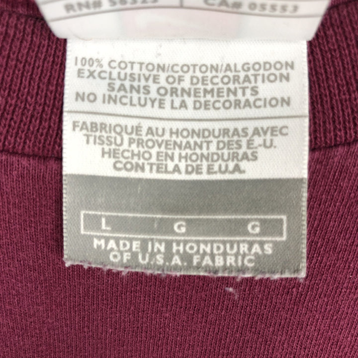 Nike Arizona State Long-Sleeve T-Shirt, Men's Size L (Equivalent), College Style cotton Red type red-purple Vintage Second Hand