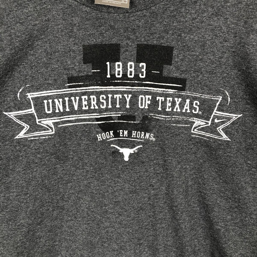 Nike TEAM University of Texas Long-Sleeve T-Shirt (Men's Size M) cotton Charcoal Vintage Second Hand