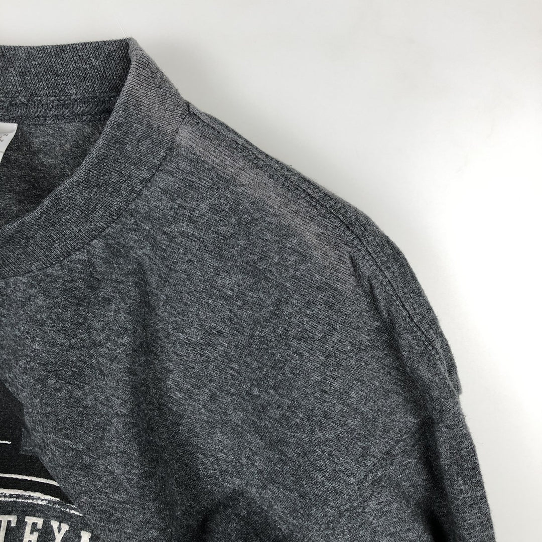 Nike TEAM University of Texas Long-Sleeve T-Shirt (Men's Size M) cotton Charcoal Vintage Second Hand
