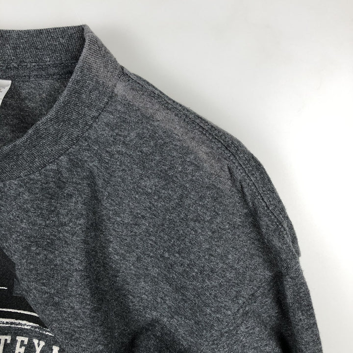 Nike TEAM University of Texas Long-Sleeve T-Shirt (Men's Size M) cotton Charcoal Vintage Second Hand