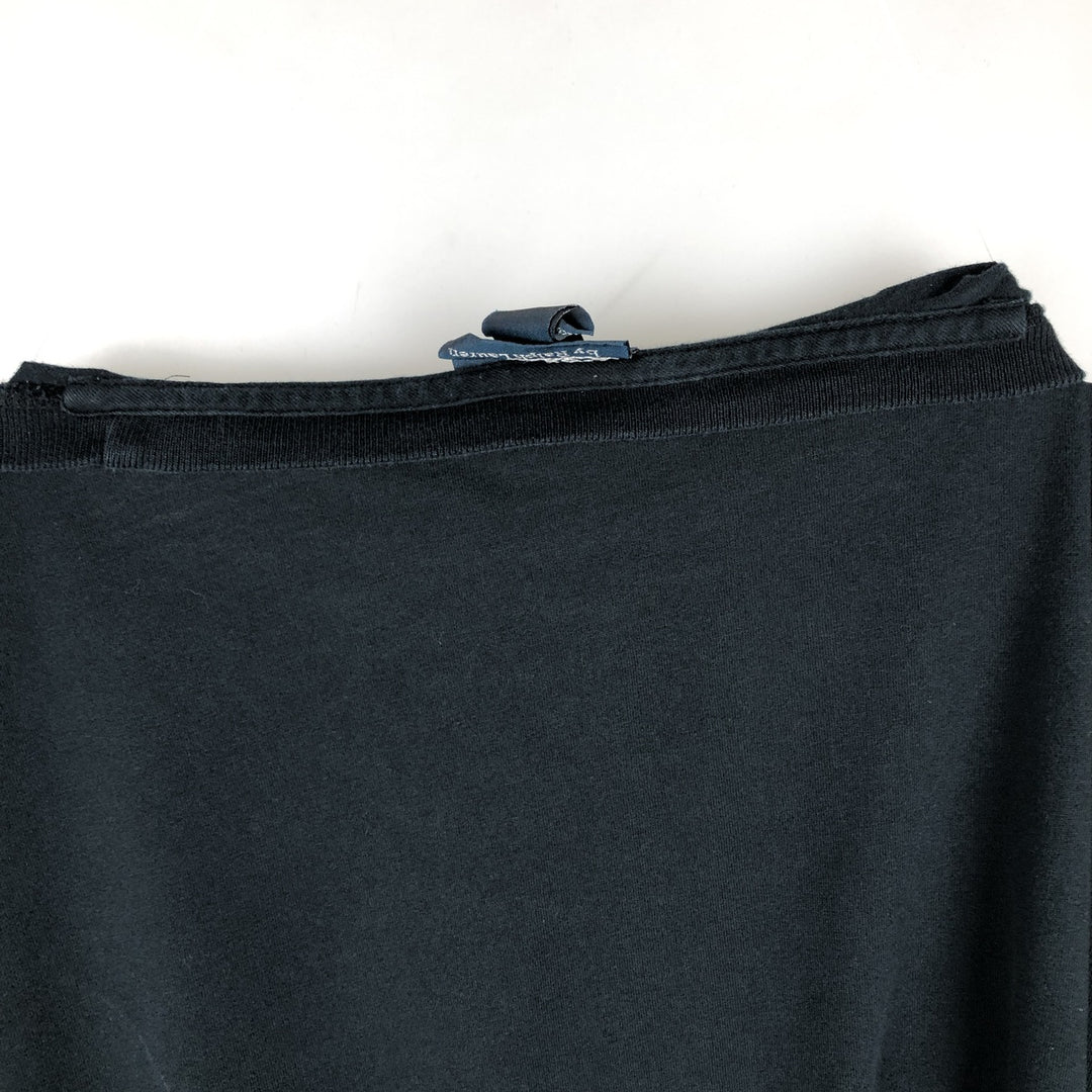 Ralph Lauren POLO by Ralph Lauren long-sleeved T-shirt, men's size XL cotton black type Vintage Second Hand