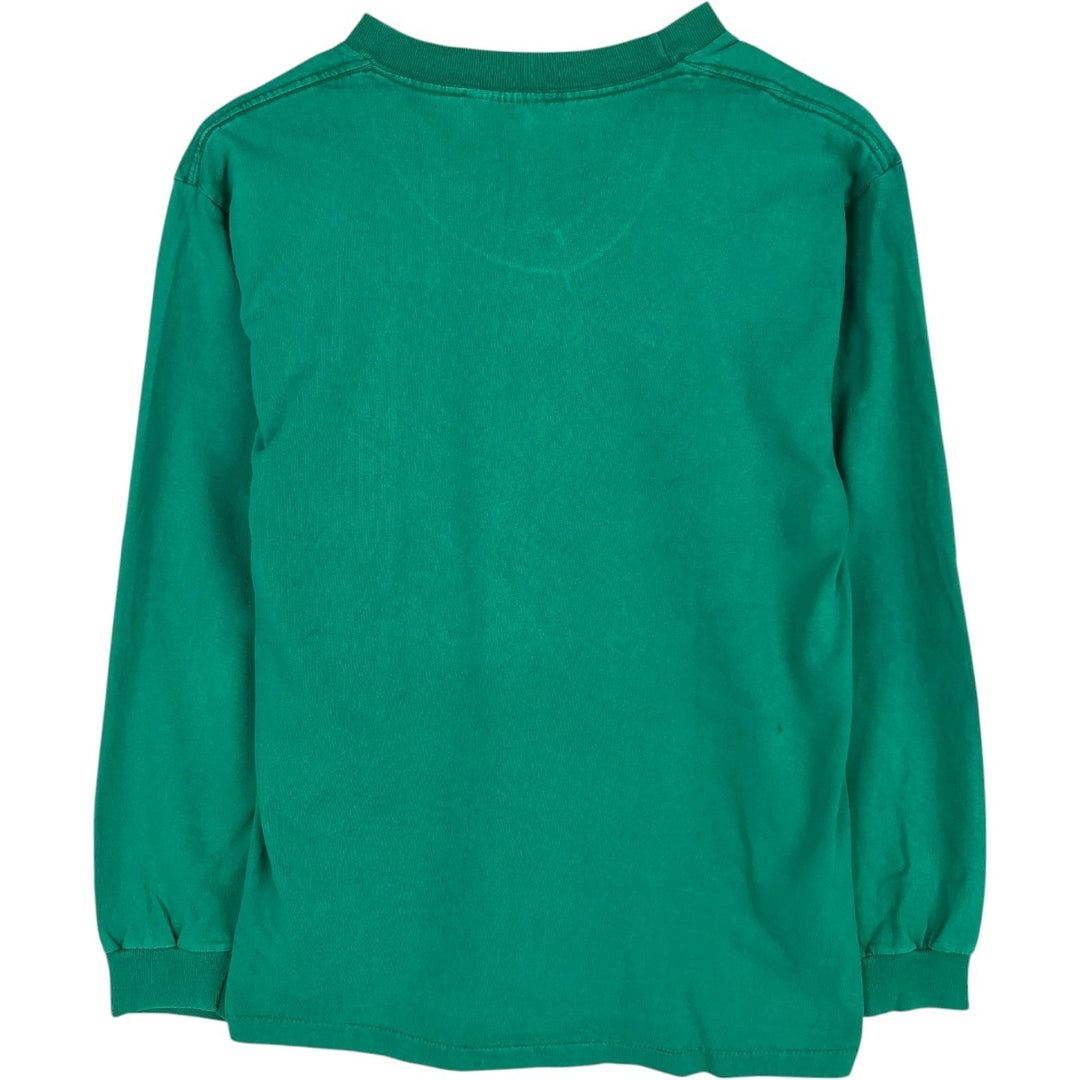 Anvil Long-Sleeve T-Shirt, Made in USA, Men's Size M (approx.) cotton green type Vintage Second Hand