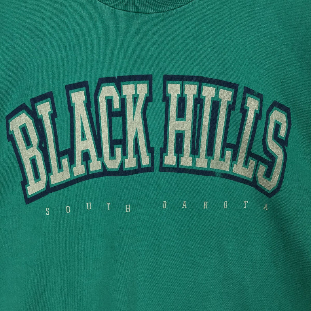 Anvil Long-Sleeve T-Shirt, Made in USA, Men's Size M (approx.) cotton green type Vintage Second Hand
