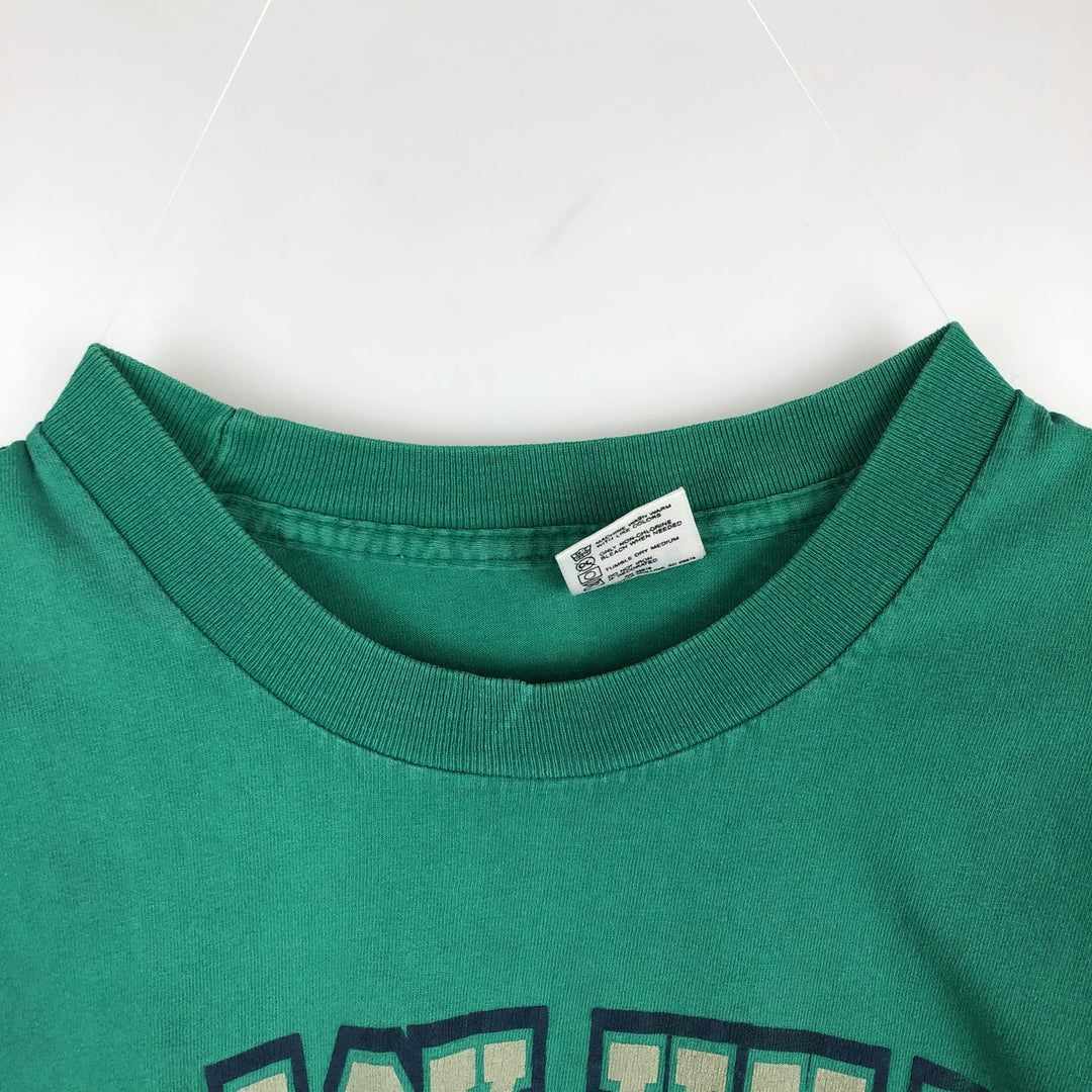 Anvil Long-Sleeve T-Shirt, Made in USA, Men's Size M (approx.) cotton green type Vintage Second Hand