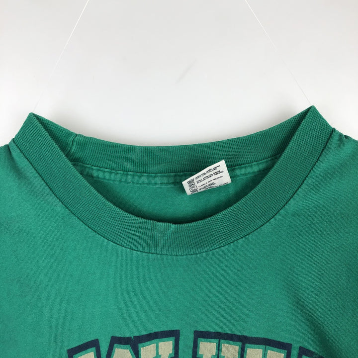 Anvil Long-Sleeve T-Shirt, Made in USA, Men's Size M (approx.) cotton green type Vintage Second Hand