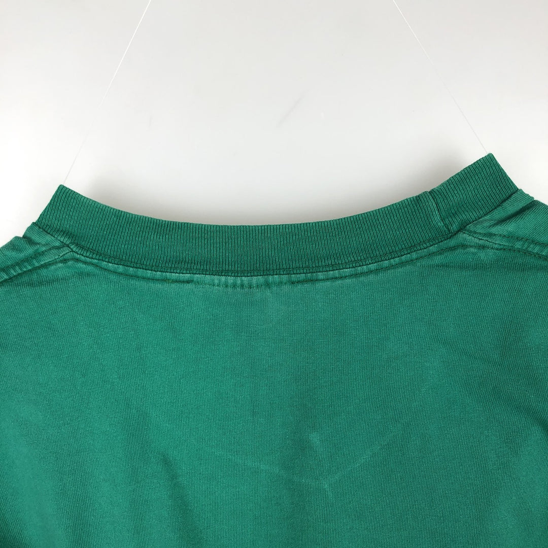 Anvil Long-Sleeve T-Shirt, Made in USA, Men's Size M (approx.) cotton green type Vintage Second Hand