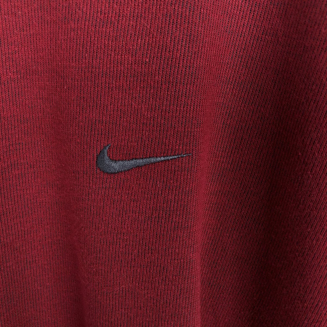 00'S Nike NIKE Long T-shirt Long T Men's L size cotton bordeaux Vintage Second Hand