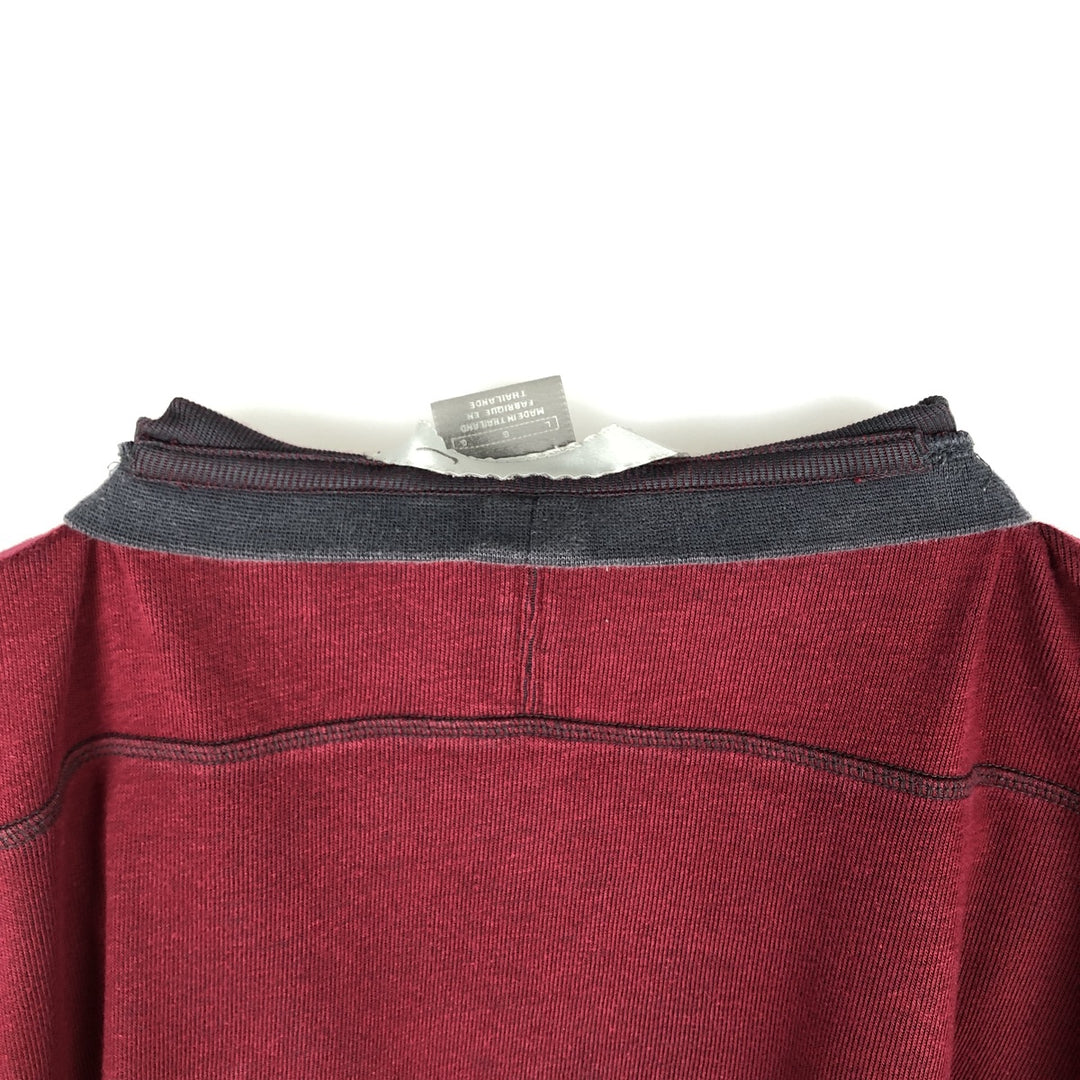 00'S Nike NIKE Long T-shirt Long T Men's L size cotton bordeaux Vintage Second Hand