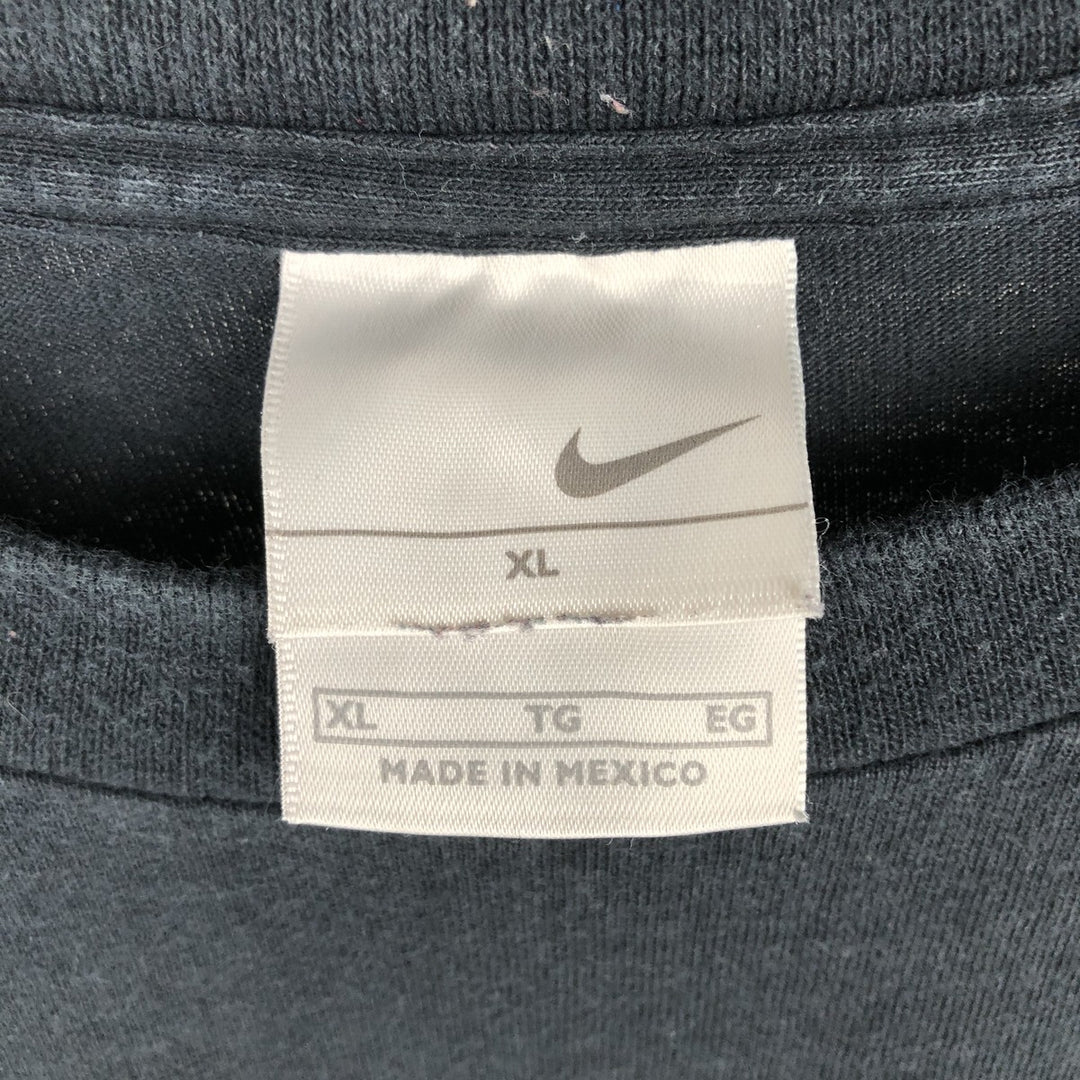 2000'S Nike Center Logo Long-Sleeve T-Shirt (Men's XL equivalent) cotton black type Vintage Second Hand