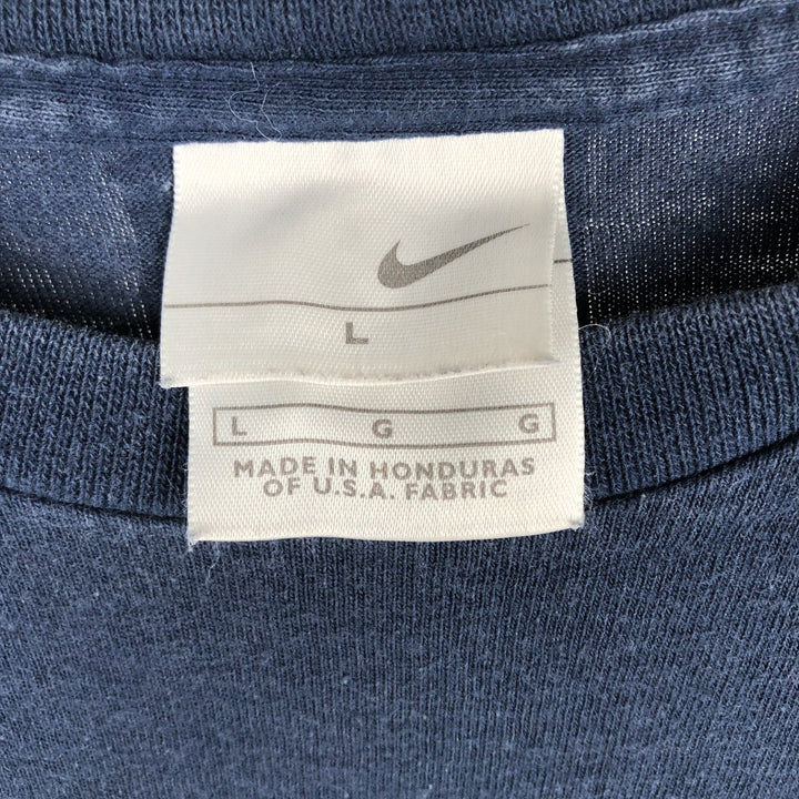00'S Nike NIKE Long T-shirt Long T Men's L size cotton navy blue type Vintage Second Hand