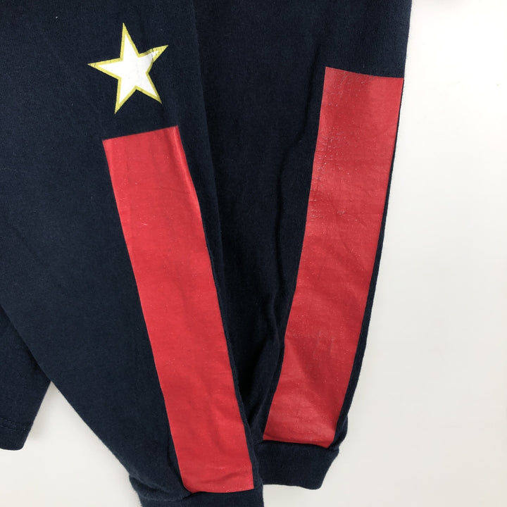 00'S Nike NIKE Long T-shirt Long T Men's L size cotton navy blue type Vintage Second Hand