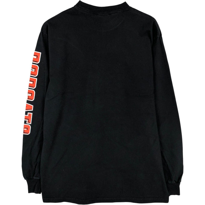 2000'S Champion Authentic Athletic Apparel Long-Sleeve T-Shirt (Men's Size M) cotton black type Vintage Second Hand