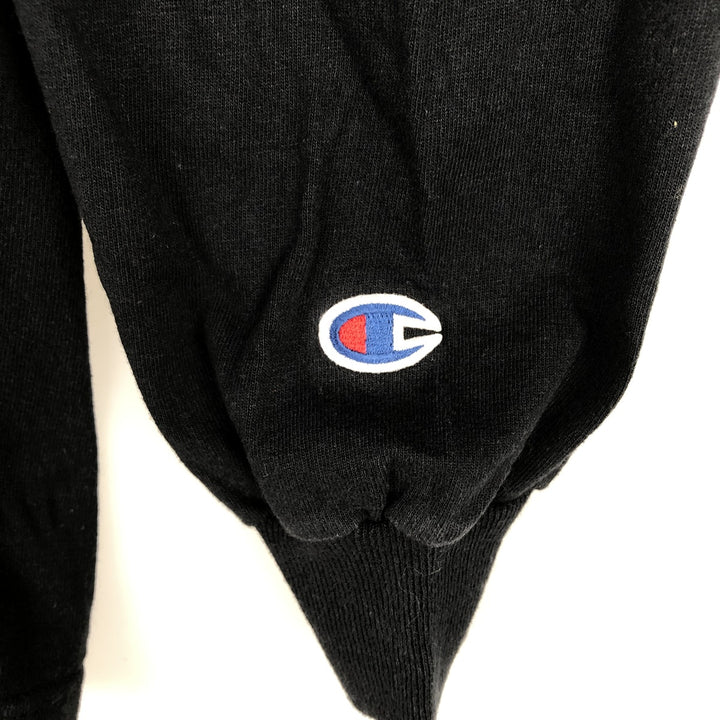 2000'S Champion Authentic Athletic Apparel Long-Sleeve T-Shirt (Men's Size M) cotton black type Vintage Second Hand