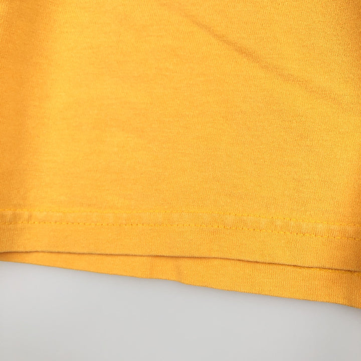 ~2000'S Champion AUTHENTIC ATHLETIC APPAREL MINNESOTA University of Minnesota College Long-Sleeve T-Shirt (Men's Size M) cotton lemon yellow Vintage Second Hand