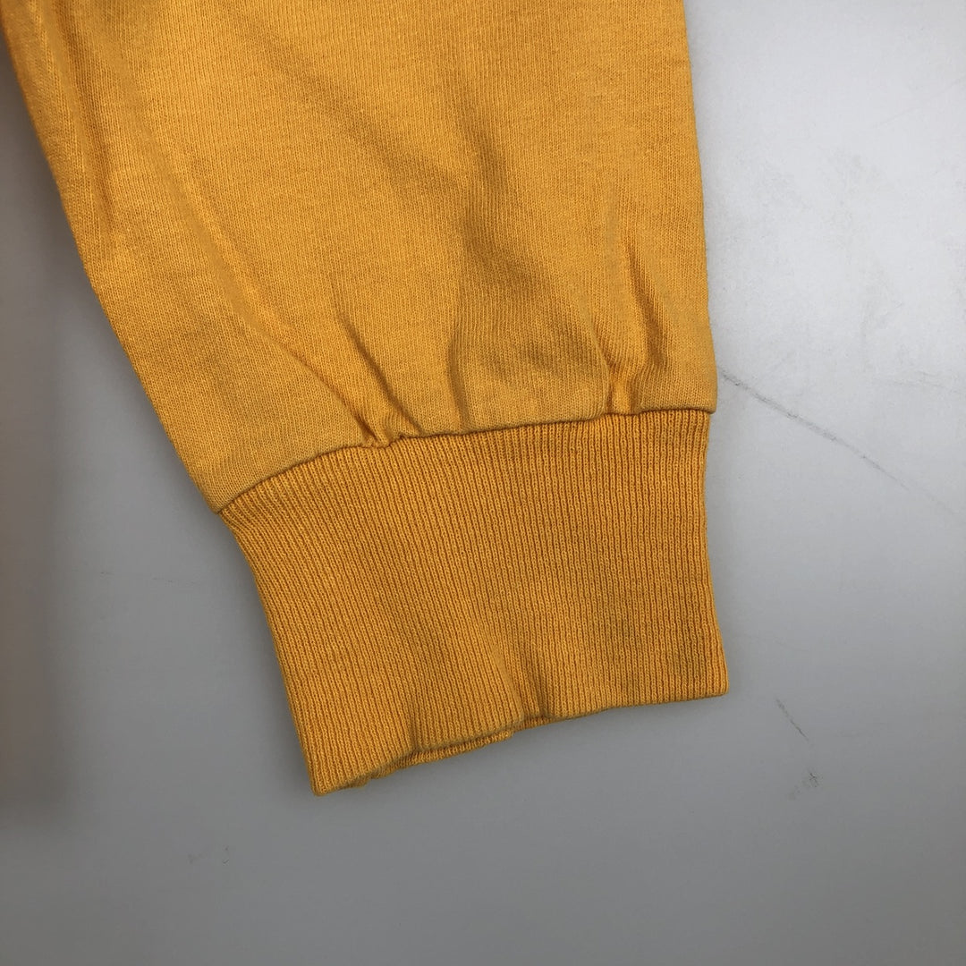 ~2000'S Champion AUTHENTIC ATHLETIC APPAREL MINNESOTA University of Minnesota College Long-Sleeve T-Shirt (Men's Size M) cotton lemon yellow Vintage Second Hand