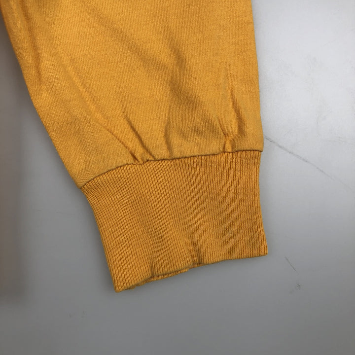 ~2000'S Champion AUTHENTIC ATHLETIC APPAREL MINNESOTA University of Minnesota College Long-Sleeve T-Shirt (Men's Size M) cotton lemon yellow Vintage Second Hand