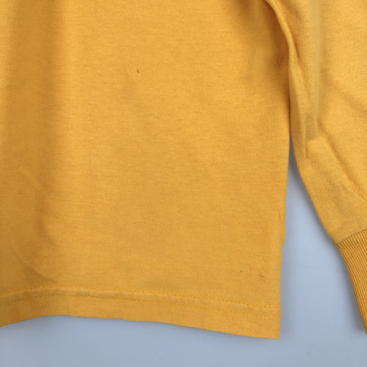 ~2000'S Champion AUTHENTIC ATHLETIC APPAREL MINNESOTA University of Minnesota College Long-Sleeve T-Shirt (Men's Size M) cotton lemon yellow Vintage Second Hand