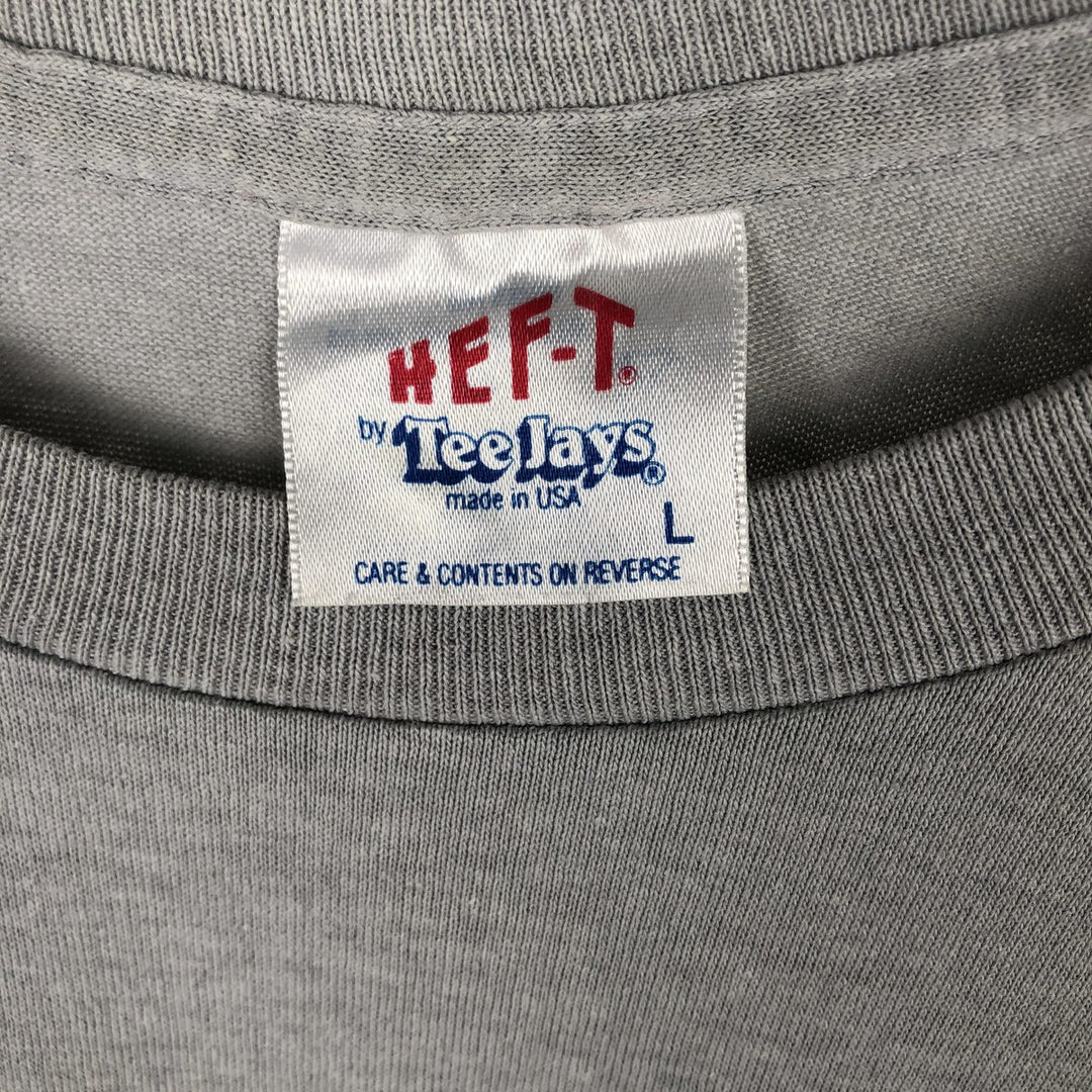 Tee Jays GENET EXPEDITIONS Advertising Long-Sleeve T-Shirt, Made in USA, Men's Size L (approx.) polyester gray type Vintage Second Hand