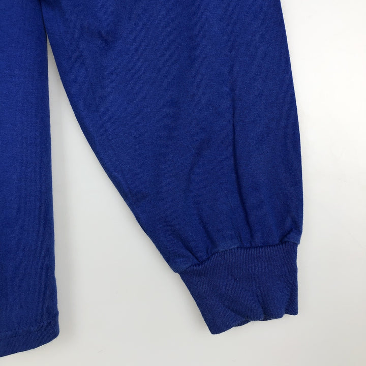 90'S Hanes Heavyweight Eagle Pattern Long-Sleeve T-Shirt, Men's XL (approx.), Vintage cotton blue type Vintage Second Hand