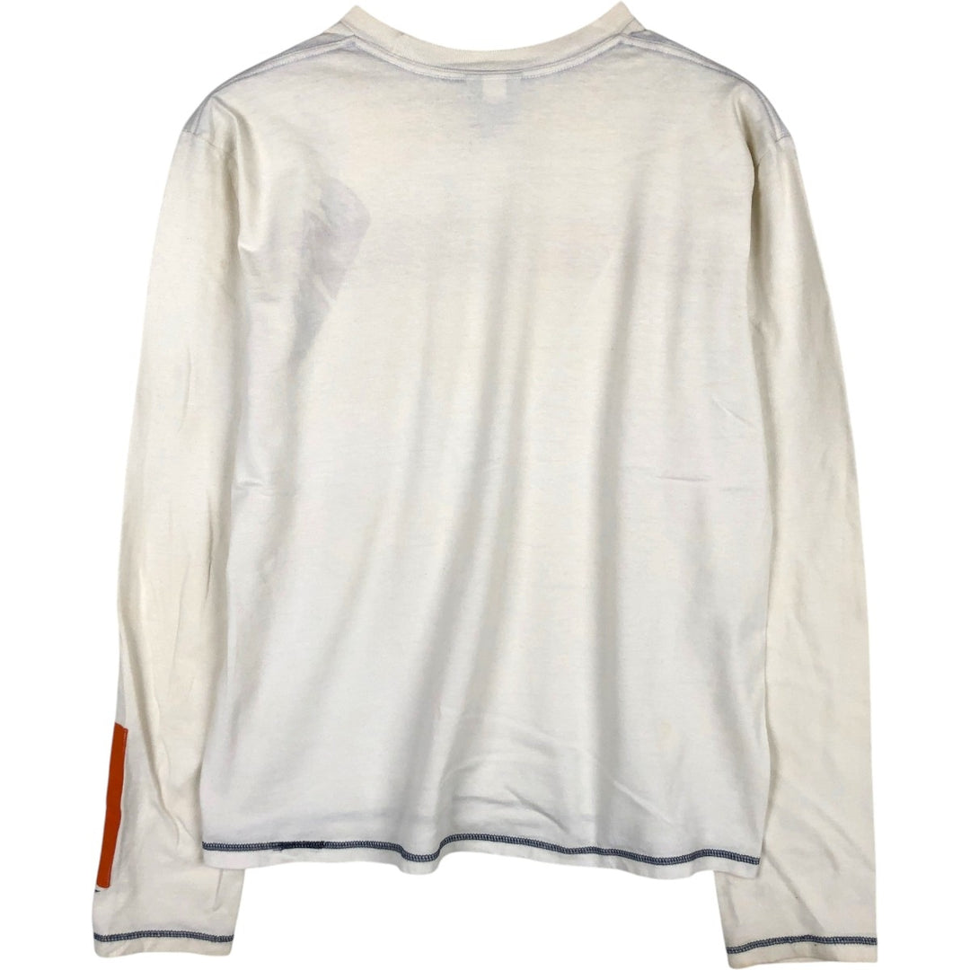 00'S Nike NIKE Long T-shirt Long T Men's L size cotton white type Vintage Second Hand