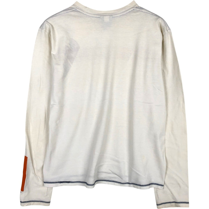 00'S Nike NIKE Long T-shirt Long T Men's L size cotton white type Vintage Second Hand