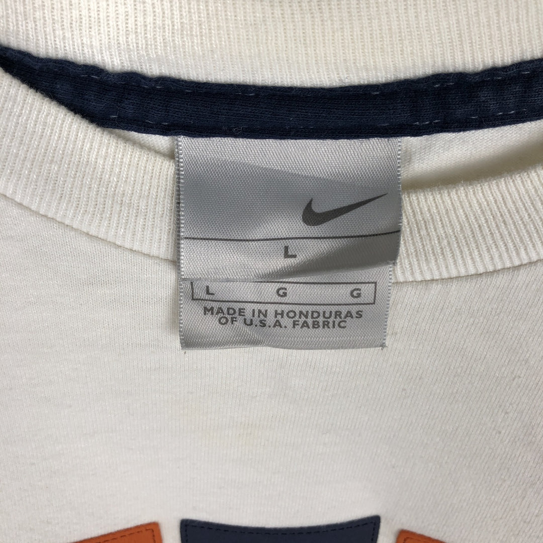 00'S Nike NIKE Long T-shirt Long T Men's L size cotton white type Vintage Second Hand