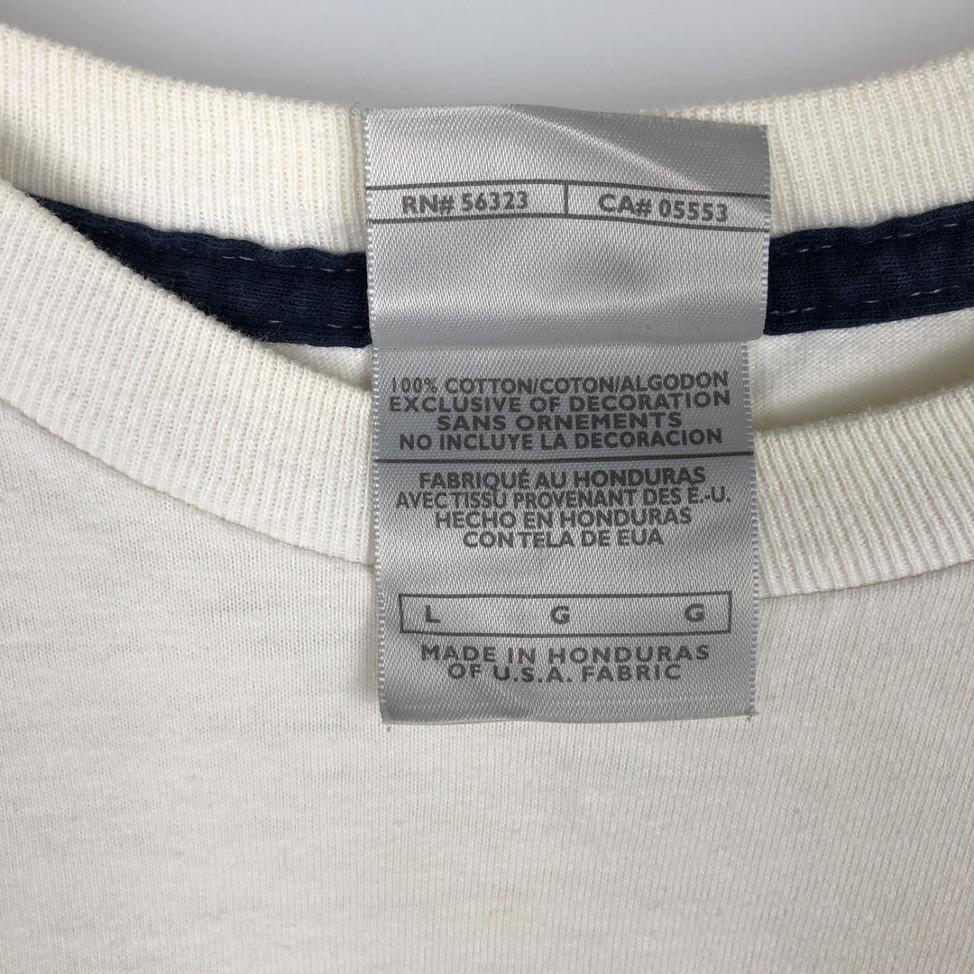 00'S Nike NIKE Long T-shirt Long T Men's L size cotton white type Vintage Second Hand