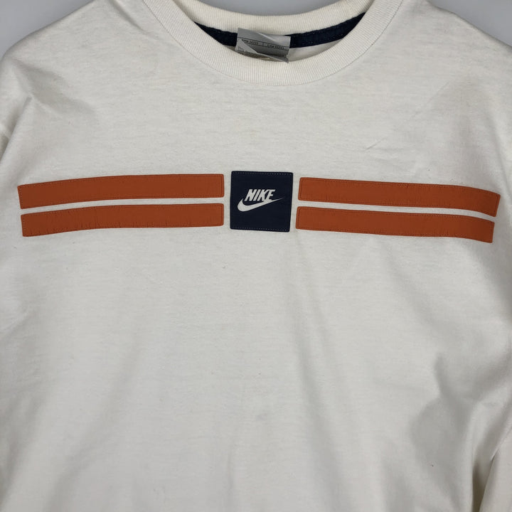 00'S Nike NIKE Long T-shirt Long T Men's L size cotton white type Vintage Second Hand