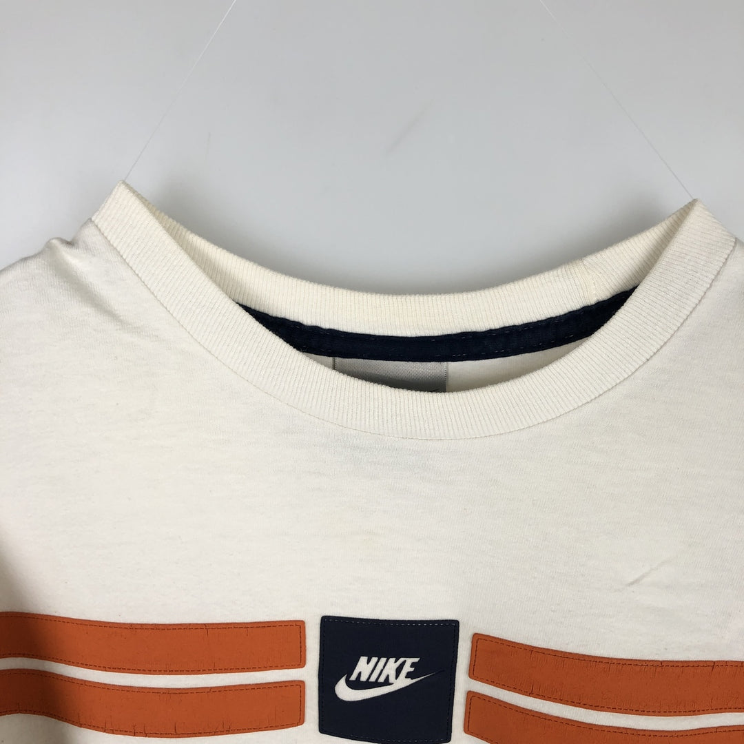 00'S Nike NIKE Long T-shirt Long T Men's L size cotton white type Vintage Second Hand