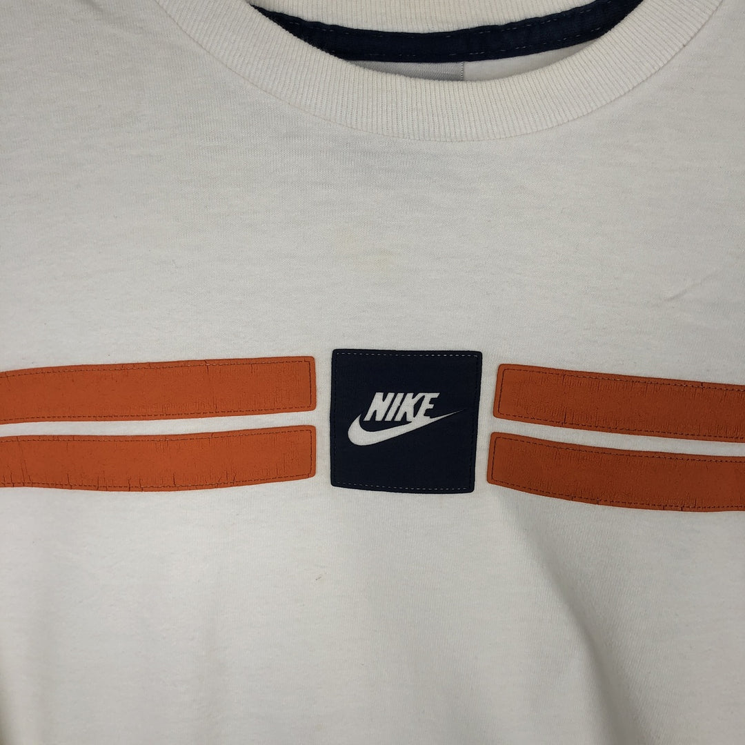 00'S Nike NIKE Long T-shirt Long T Men's L size cotton white type Vintage Second Hand