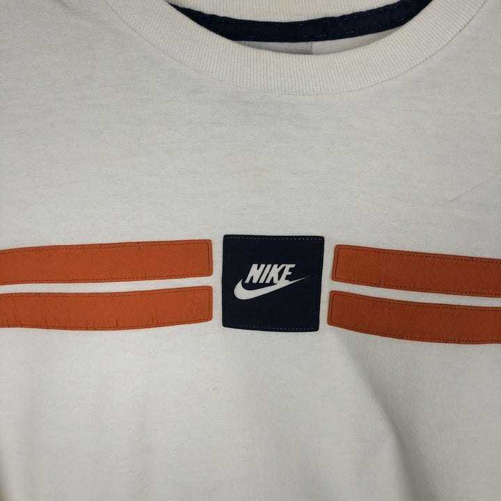 00'S Nike NIKE Long T-shirt Long T Men's L size cotton white type Vintage Second Hand