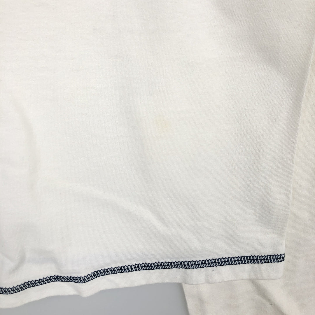 00'S Nike NIKE Long T-shirt Long T Men's L size cotton white type Vintage Second Hand
