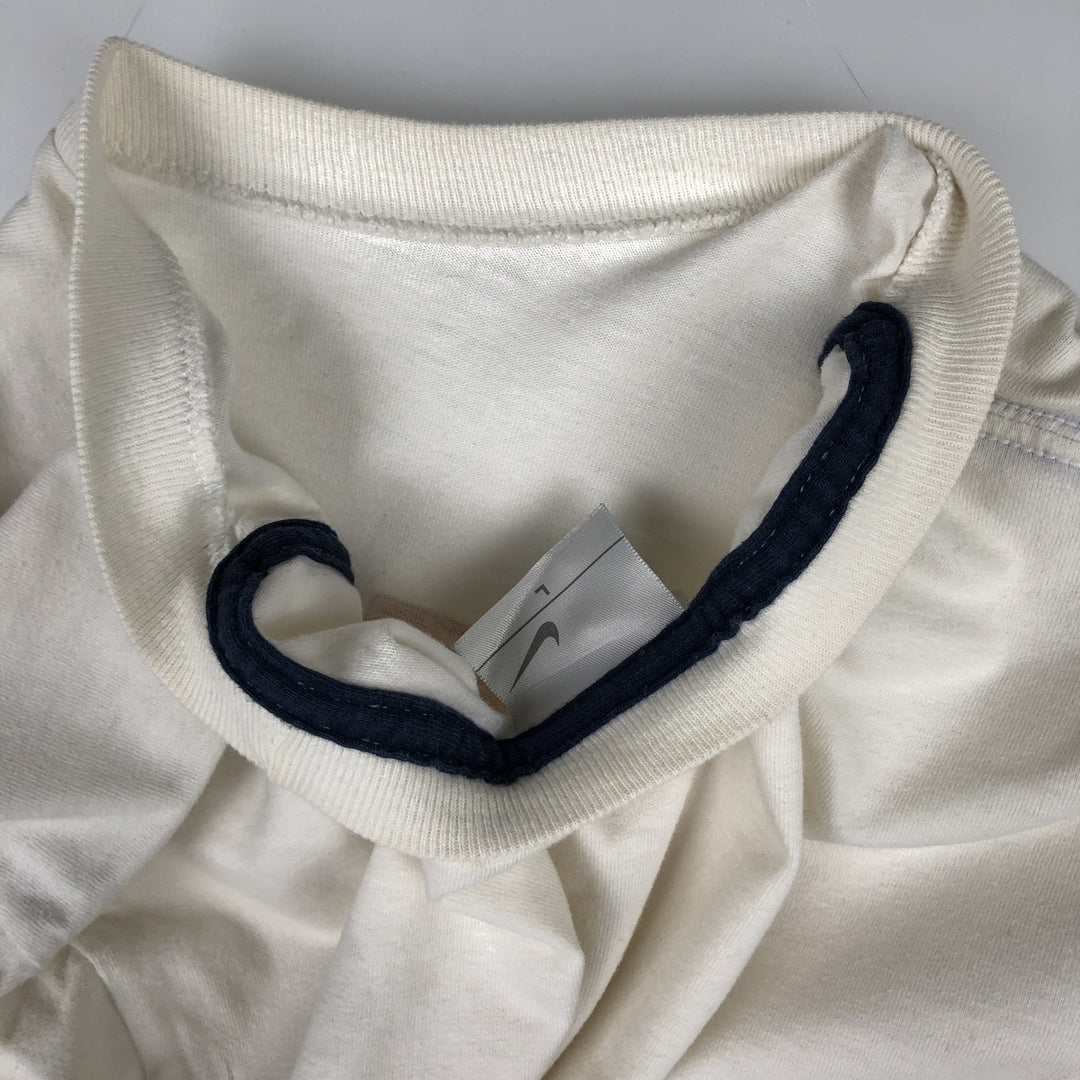 00'S Nike NIKE Long T-shirt Long T Men's L size cotton white type Vintage Second Hand