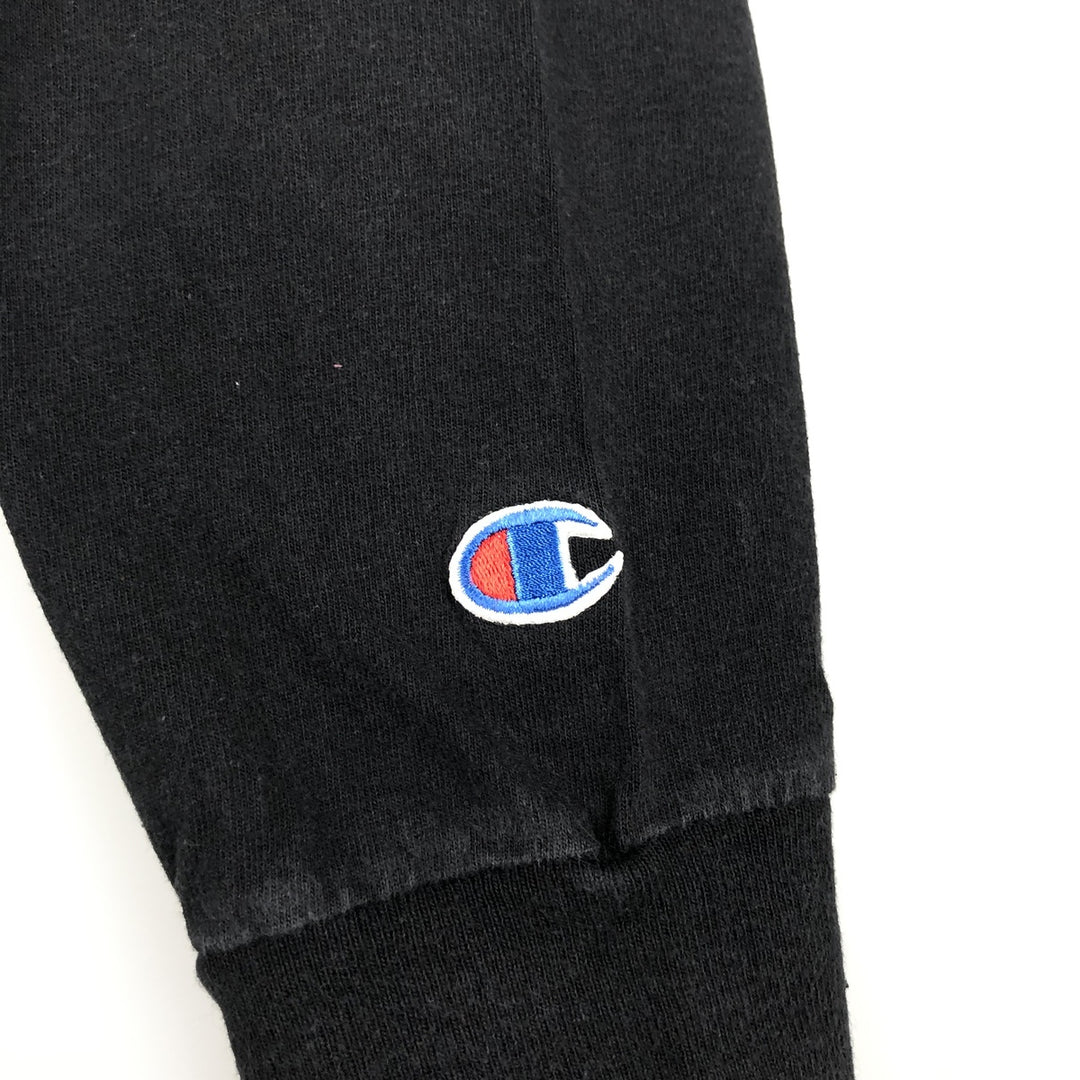 2000'S Champion Authentic Athletic Apparel Long-Sleeve T-Shirt (Men's XL equivalent) cotton black type Vintage Second Hand