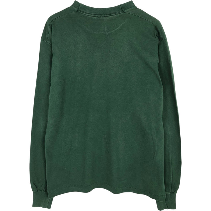 90'S Fruit of the Loom Louisiana-Pacific Advertising Long-Sleeve T-Shirt, Made in USA, Men's Size L (Equivalent), Vintage cotton Green type dark green Vintage Second Hand