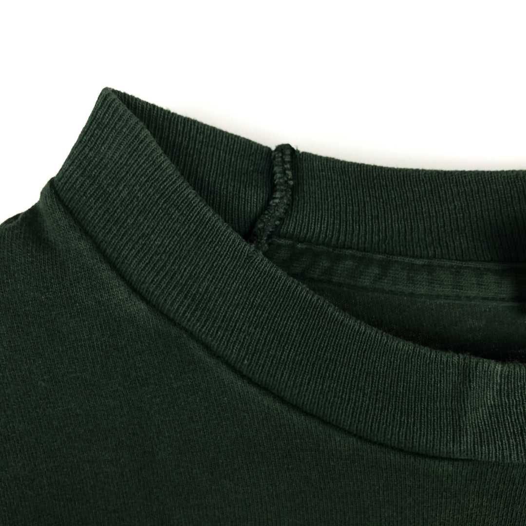90'S Fruit of the Loom Louisiana-Pacific Advertising Long-Sleeve T-Shirt, Made in USA, Men's Size L (Equivalent), Vintage cotton Green type dark green Vintage Second Hand
