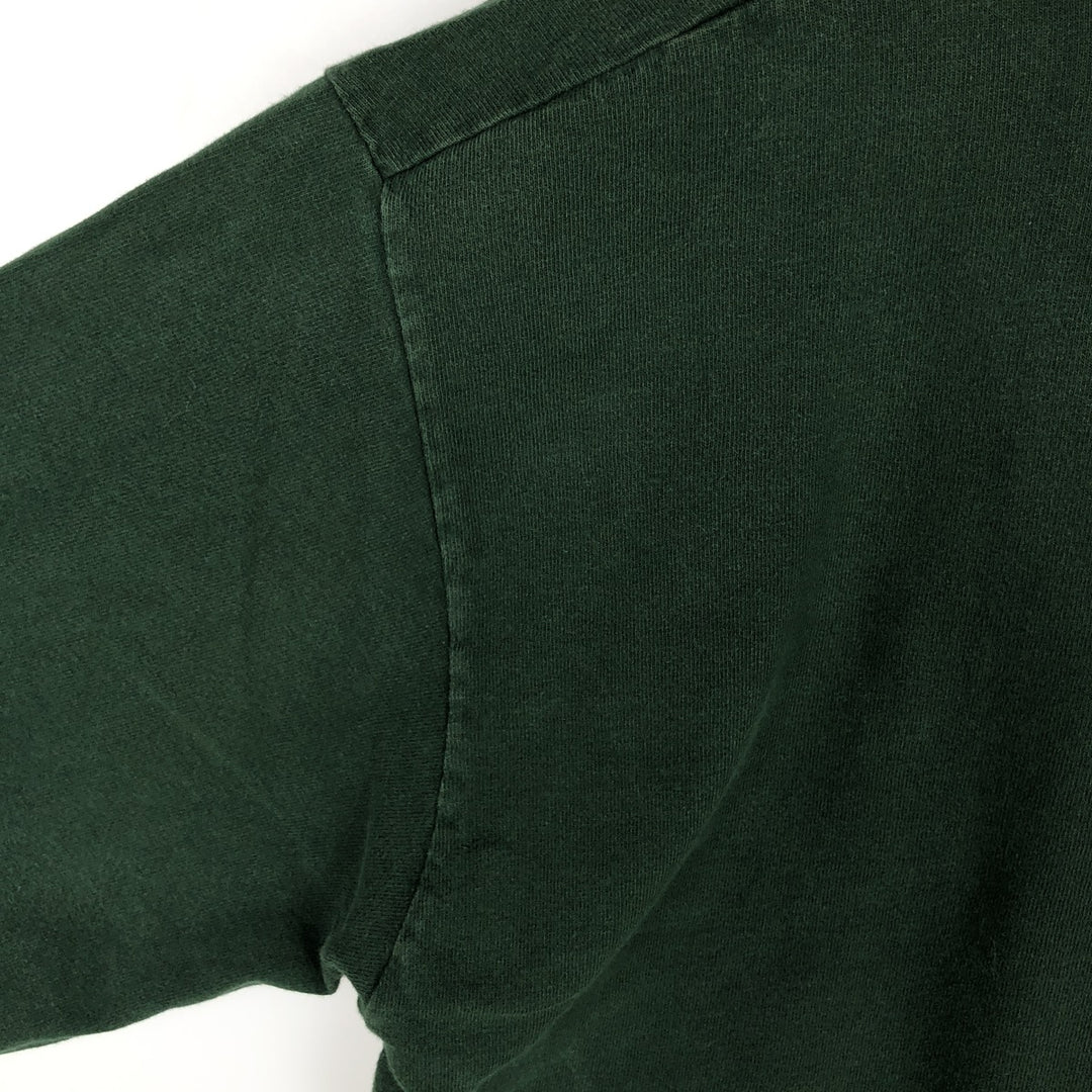 90'S Fruit of the Loom Louisiana-Pacific Advertising Long-Sleeve T-Shirt, Made in USA, Men's Size L (Equivalent), Vintage cotton Green type dark green Vintage Second Hand